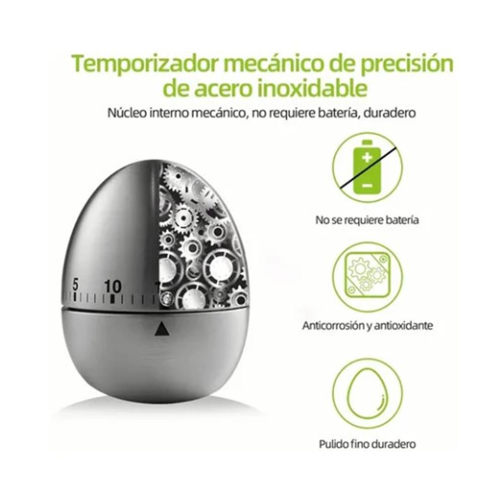 Non Slip Base Mechanical Kitchen Timer Stainless Steel Countdown Cooking Timer  Kitchen Cooking