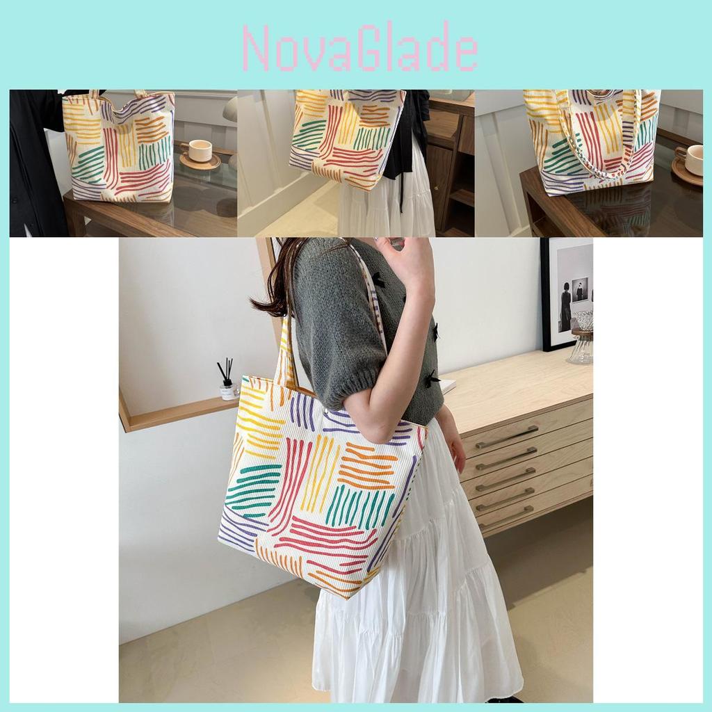 Large Capacity Stylish Casual Shoulder Bag For Women In Colorful Street Fashion Design