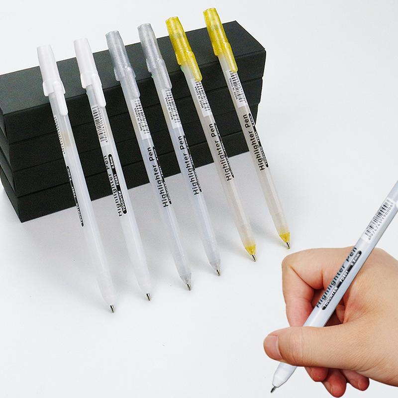 0.8mm Paint Marker Permanent Marker Graffiti Metalic Marker Pens Gold Silver White Pen Writting Drawing Art Supplies