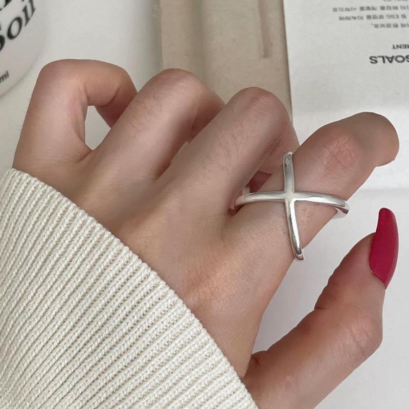 Panjbj Copper Wide Smooth Ring For Women Girl Irregular Simple Fashion Adjustable Jewelry Gift Dropshipping