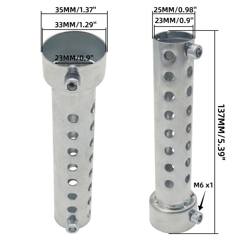 

2x мотоциклетный глушитель DB Killer, шумоподавитель, выхлопная система, регулируемый глушитель, железный глушитель 35 мм/42 мм/45 мм/48 мм/60 мм