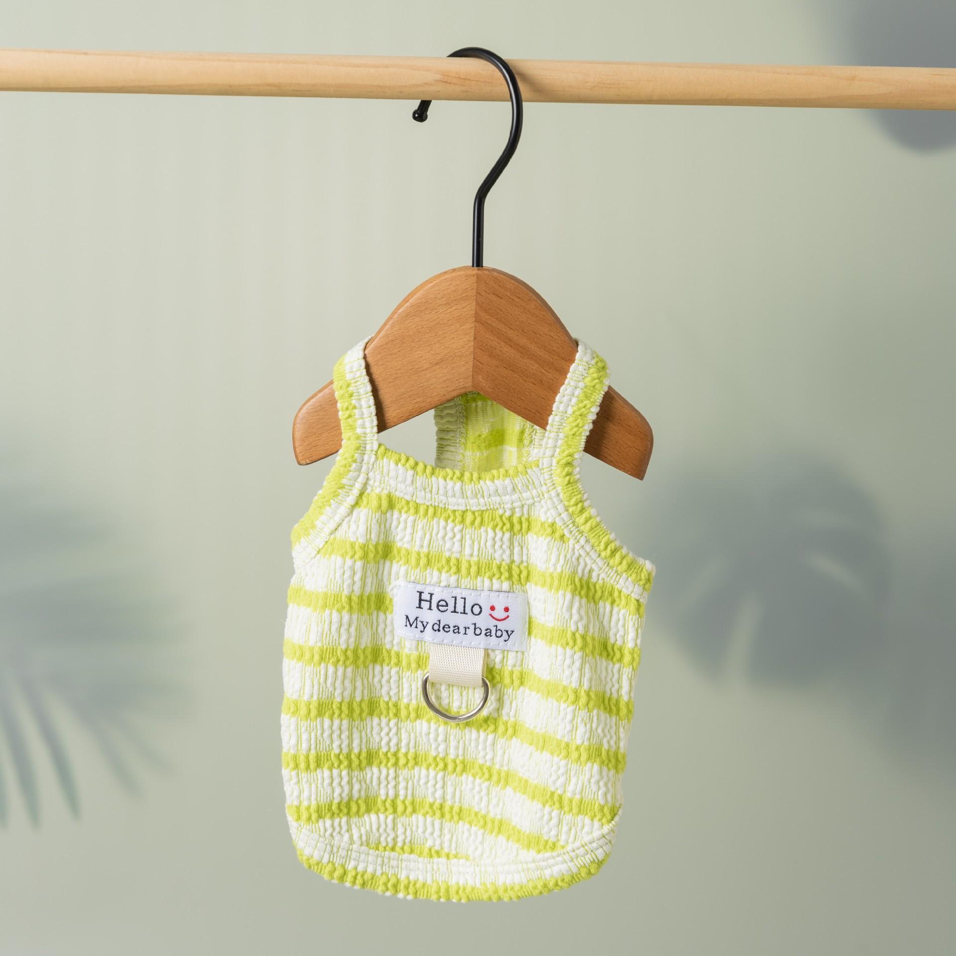 

Новые весенне-летние сэндвич-печенья, полосатый слинг для собаки, тонкий дышащий летний кошачий жилет, одежда для домашних собак XS (recommended weight 1-1.5 kg)