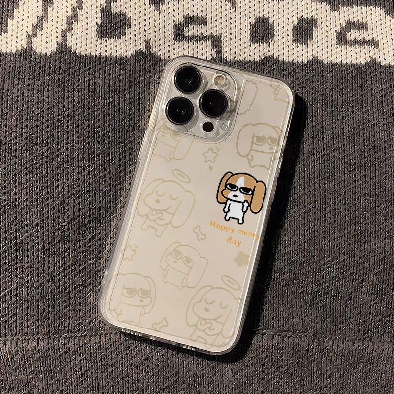 Bigdor Building is suitable for Apple 14 15promax mobile phone case fine hole 16 16pro cartoon cute XSMAX transparent