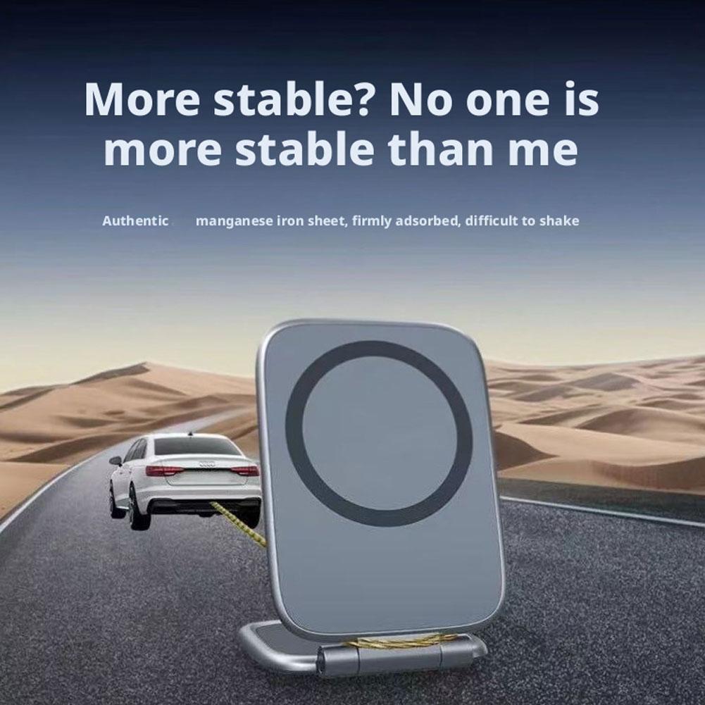 Auto Ultra-dünn Handyhalter Faltbar Magnetisch Telefon Fahrzeug Navigation Multifunktional Mobil Ständer Montierter Ständer C0C5