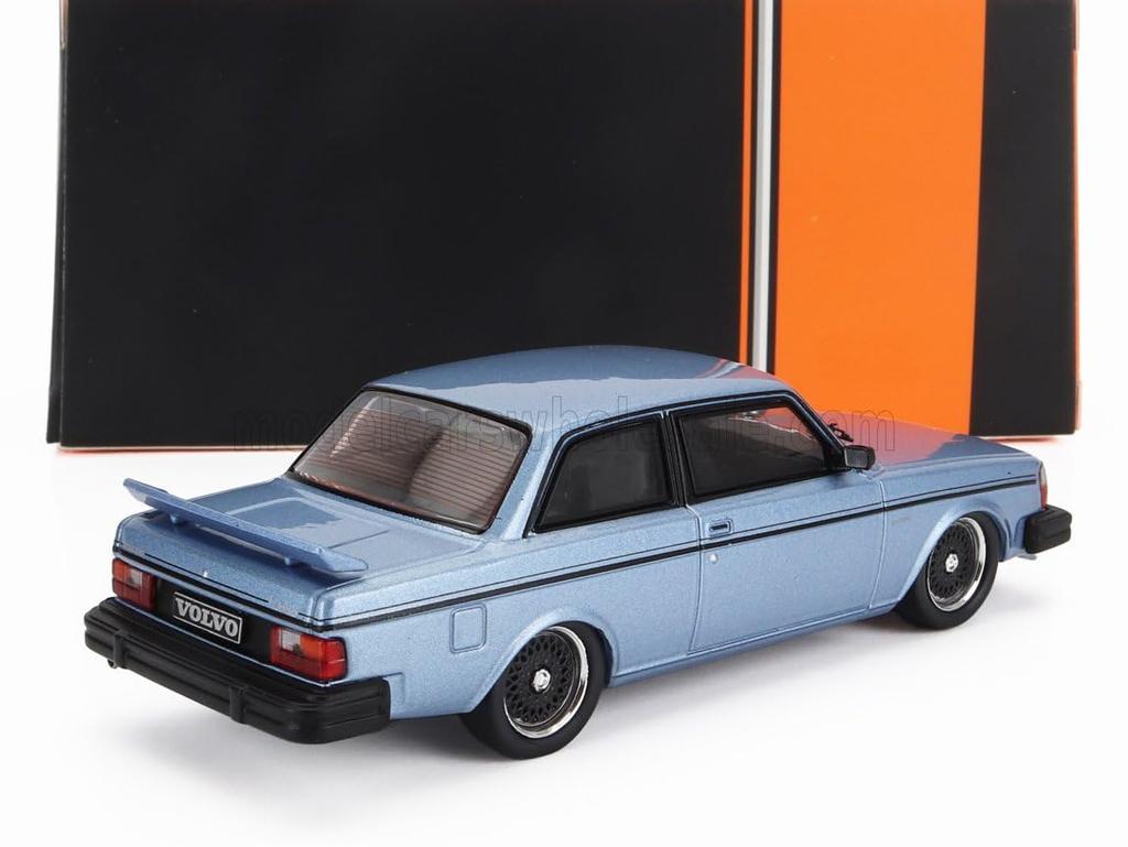 IXO Volvo 1/43 Scale Miniature Car 240 Turbo Custom 1980 (Light Blue)