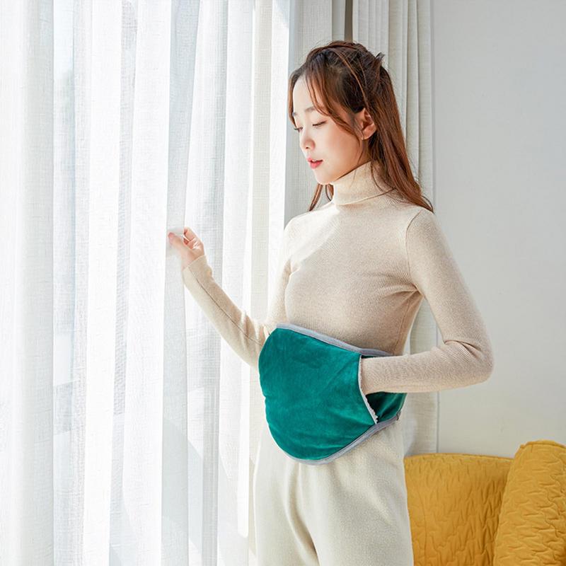 USB Electric Heating Belt Belly Warmer Waist Massager Band Back Pain Relief In Menstrual Period Heated Thermal Pad Waist Warmer
