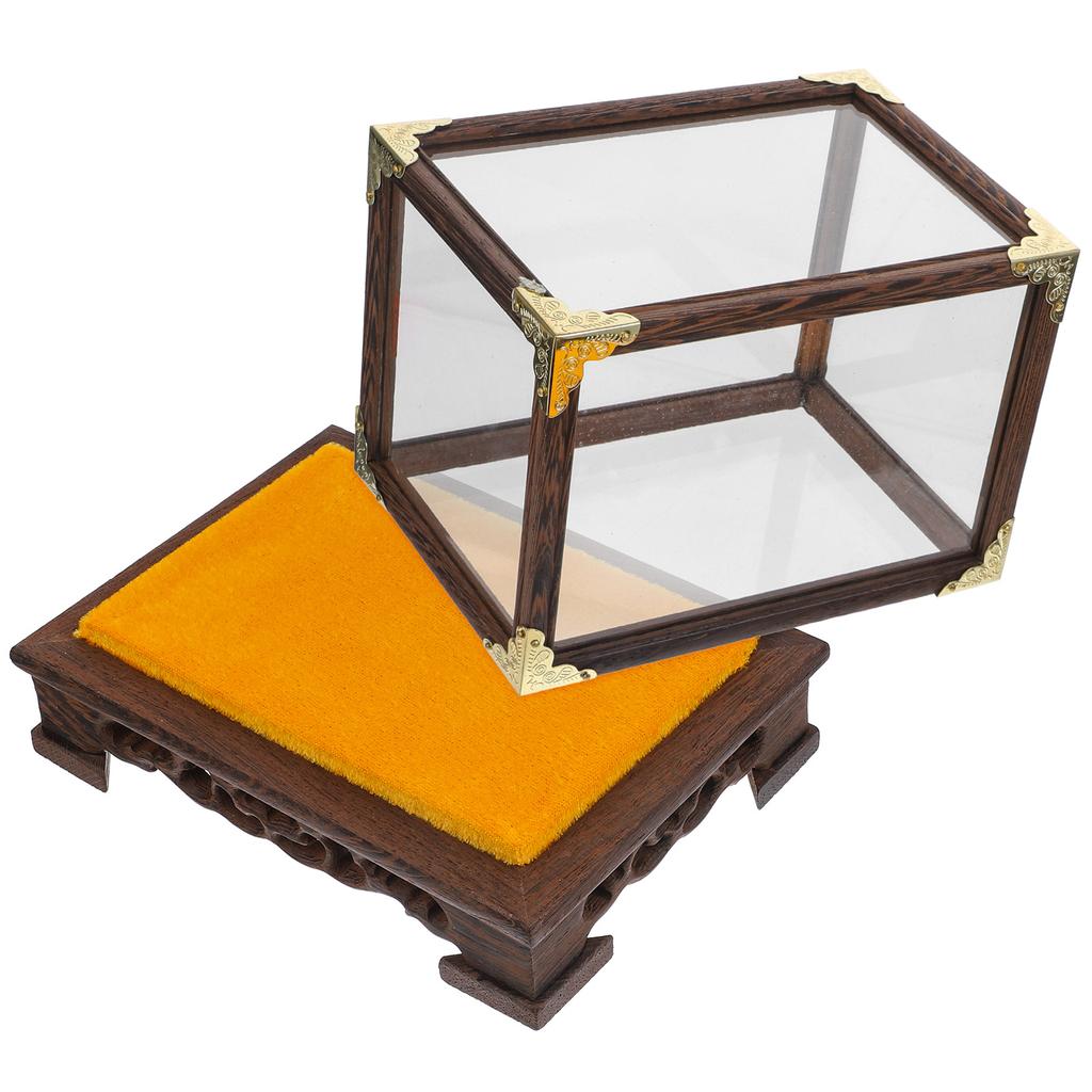 Multi-Function Buddha Protective Display Box Desktop Storage Case for Vase Buddha Statue Home Decoration Dustproof Cover