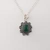 Green Onyx Cab Gemstone 925 Sterling Silver Women Jewelry Handmade Pendant 1.37" Gift For Valentine CP-40-23