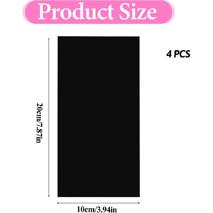 

4 шт. Стикеры для затемнения света 8 x 4 дюйма Стикеры, блокирующие светодиоды Самоклеящиеся листы для затемнения для электроники Будильник Монитор
