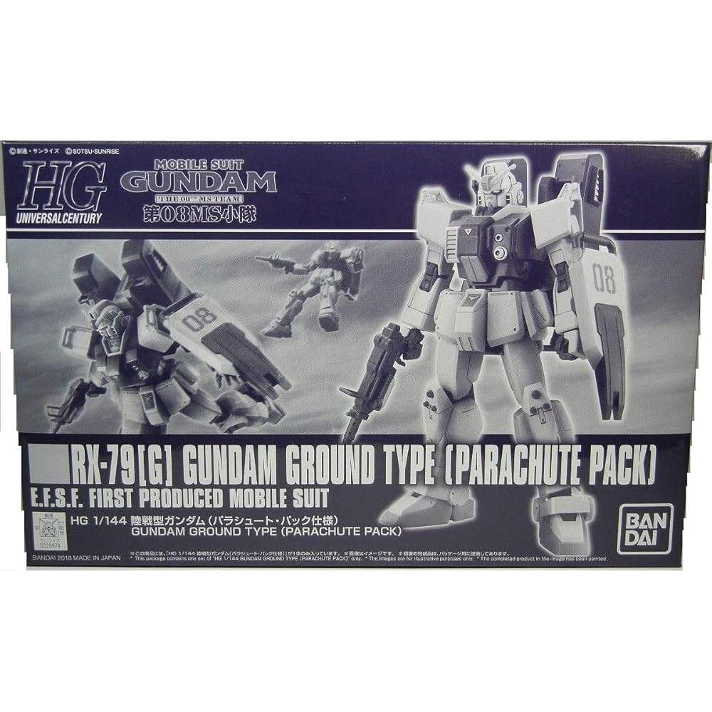 

HG 1/144 Ground Type Gundam Parachute Pack Model Kit Mobile Suit Gundam 08th MS Team