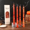 Halloween Colorful Tapered Printed Long Stem Candle Home Non-romantic Pointed Stem Wax