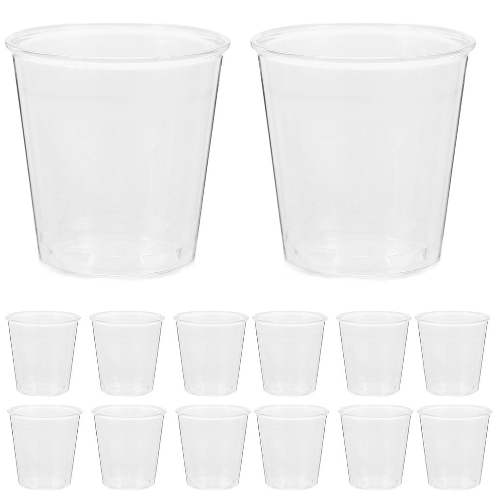 100 Pcs Disposable Wineglass Sample Cups Measurement Multi-use Party Plastic for Drinking