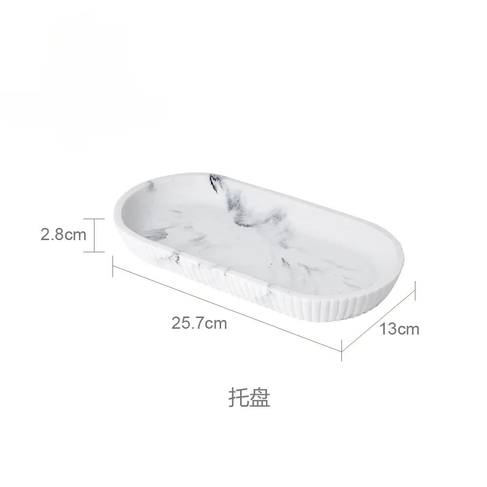 1pc Sandstone Bathroom Toiletries Gargle Cup Storage Tray Handwashing Table Ornament Toothbrush Holder Bathroom Accessories