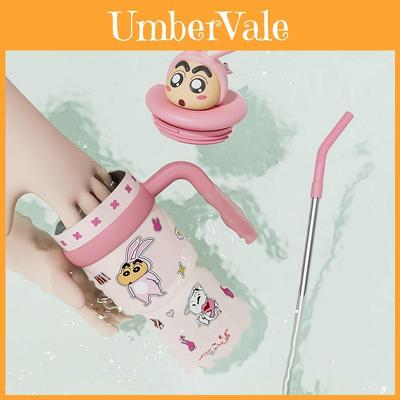 Crayon Shin Chan Insulated Water Bottle With Straw Large Capacity For Students And Gifts