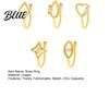 High-end Nose Jewelry 5 Pcs Ring Hoops for Women Geometry