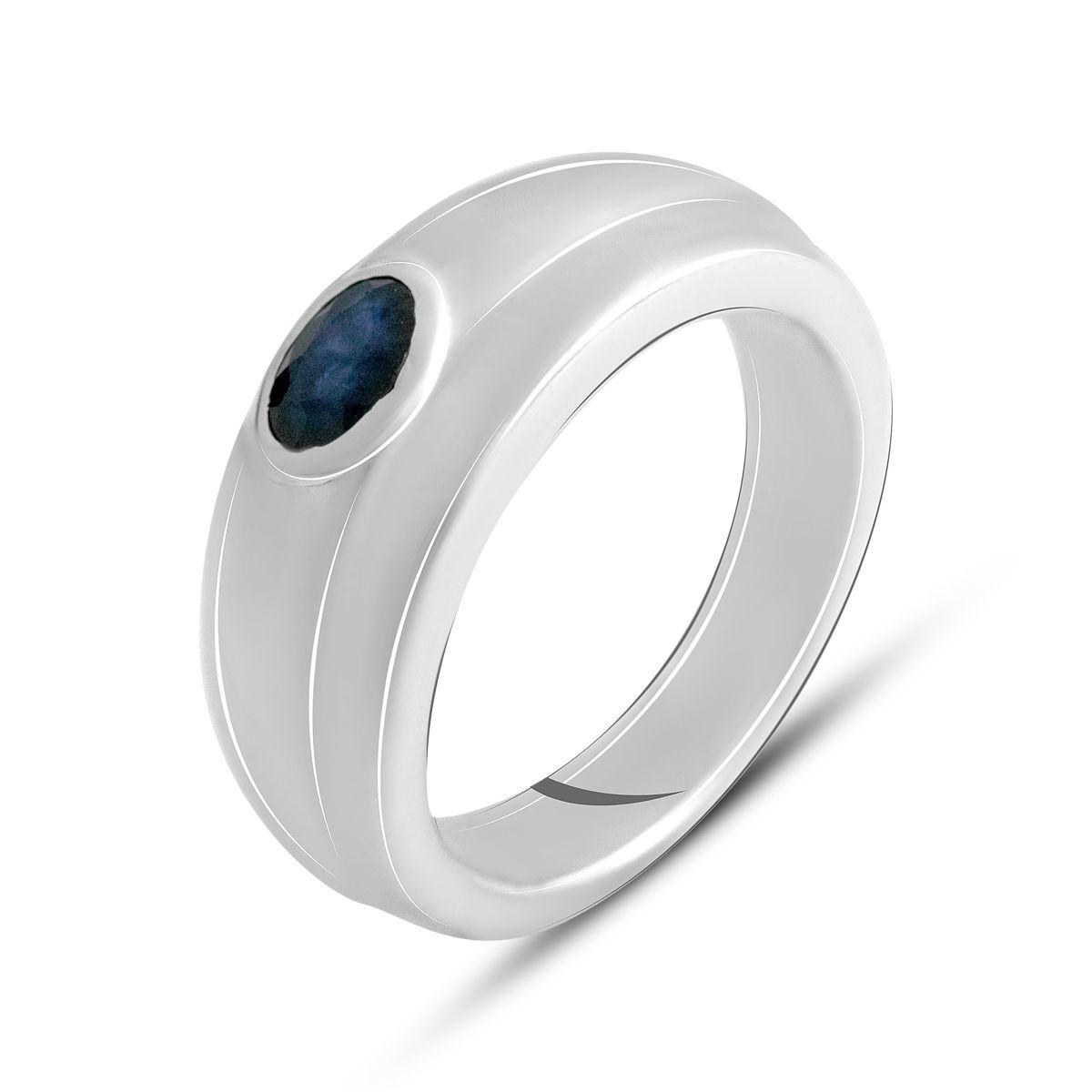 

Срібна каблучка з натуральним сапфіром 0.6ct (2140566) 18