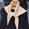 Wool Knit Triangle Scarf For Women Delivering Warmth And Wind Protective In Winter For Commuting