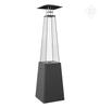 Outdoor Gas Heater Umbrella BS Steel Black 12 kW Set
