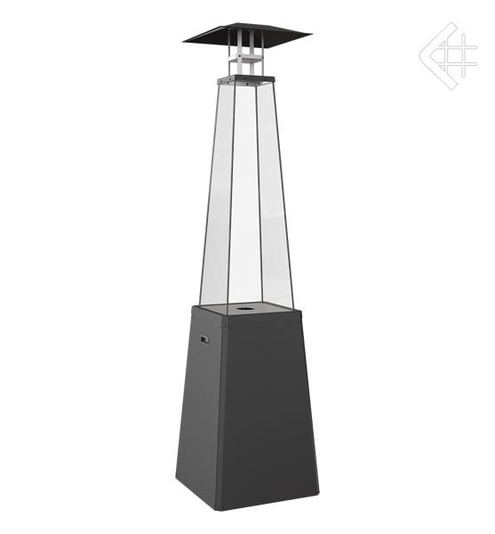 Outdoor Gas Heater Umbrella BS Steel Black 12 kW Set