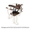 Kids Bike Seat Stable Portable with Backrest Protective Child Rear No Belt