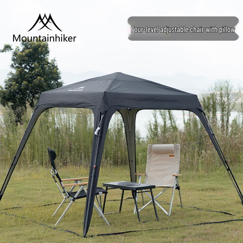 Mountain Guest Adjustable Recliner: Four-Speed Aluminum Alloy Camping Chair with Pillow
