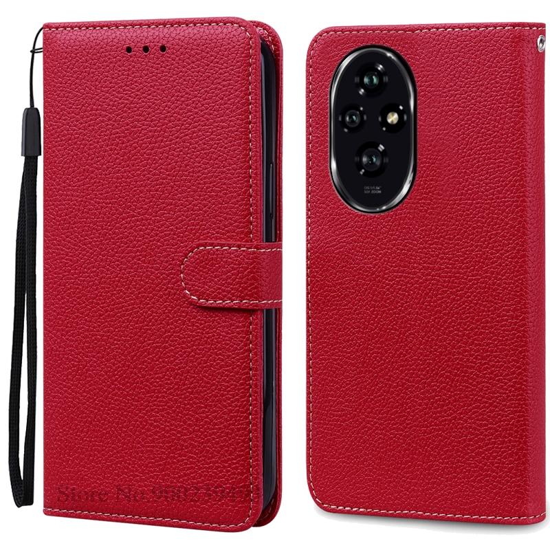 For Honor 200 Case Honor 200 Pro Case Silicone Pu Leather Wallet Case For Honor 200 5G Phone Case For Honor 200 Pro Cover Fundas