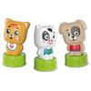 Clementoni - cubes &amp; animaux soft clemmy - 6 cubes + 3 personnages + livre
