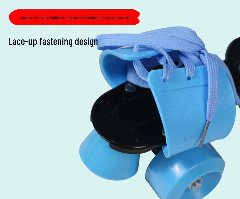 Children's Double Row Four-Wheel Roller Skates - Ice Skating Professional, Hot-Selling Cross-Border Gift 2840
