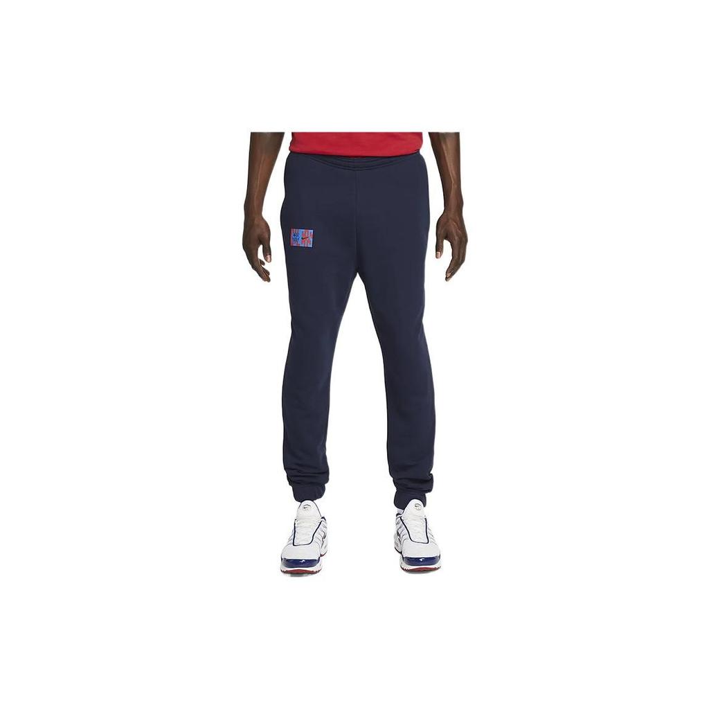 Nike Graphic Logo Jogger Soccer Pants Men Bottoms Obsidian DM3148-451
