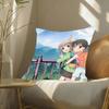 E-Encouragement Of Climb Anime Pillow Case Fashion Square Pillowcase Bedroom Sofa Room Ins Decoration Leisure