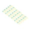 100pcs Metallic Paper Clips Green Yellow Ananas Shape Electroplating Process Antislip Fruit Paper