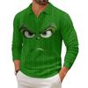 Men's Casual Collared Long-Sleeve Knit Base Layer Top