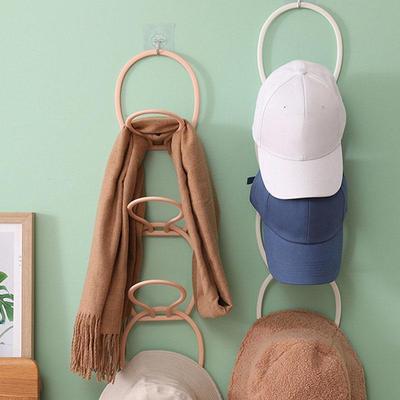 4/6 Stück Baseballkappe Türhängegestell Hut-Aussteller Türschrank Kleidung Schal Handtuch Rundes Regal Home Organizer