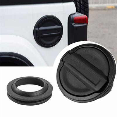 Tank Covers with Rubber Gasket Ring for Jeep Wrangler JL 2018-2023 Gas Fuel Oil Cap Decoration Sticker Car Exterior Accessories