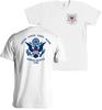 US Coast Guard Flag USCG Seal Front and Back Shirt - NEW