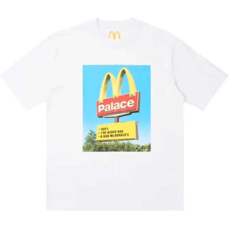 Palace Men s White x McDonald s Sign Short-Sleeve T-Shirt P25TS341 XL