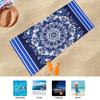 Kolorowy Ręcznik Plażowy Mandala Geometryczny Letni Kwiat Okrągły Koc Gobelin Nadmorski Ręczniki Kąpielowe do Pływania Podróże Plenerowe Joga