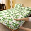 1 Piece Of Banana Leaf Patterned Frosted Bedsheet, Bedroom Printed Bedspread, Bedding (Excluding Pillowcases)