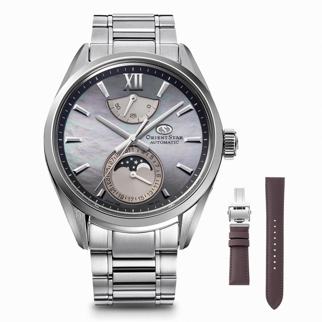 ORIENT STAR Automatic Watch M34 F7 Mechanical Moon Phase Mechanical Made In Japan Limited To 300 Domestic Warranty 2 Years Gray Gradient [Orient Star]