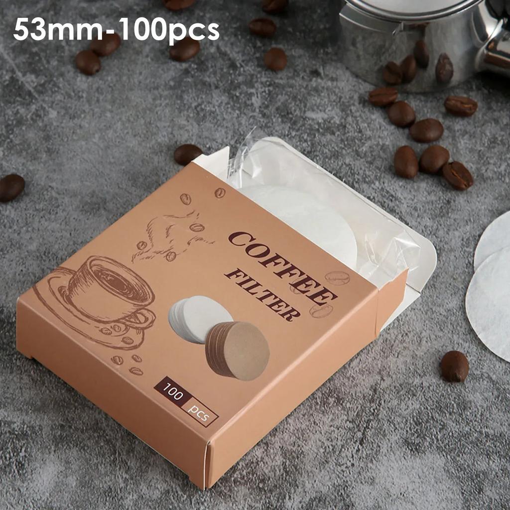 51mm/53mm/58mm Coffee Filter Paper Home Handle Special Powder Bowl Filter Paper Secondary Water Filter Paper Coffee Accessories