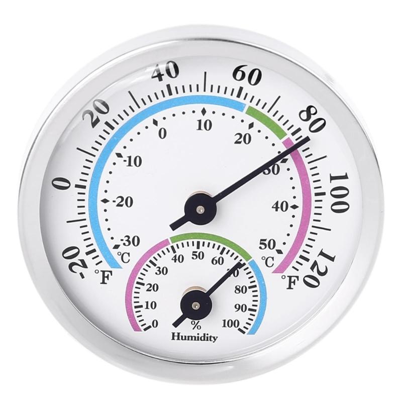 Temperature Humidity Monitor Gauge for Home Room Outdoor Offices Display Mechanical Diameter 2 Inch 1 Pack Green 1