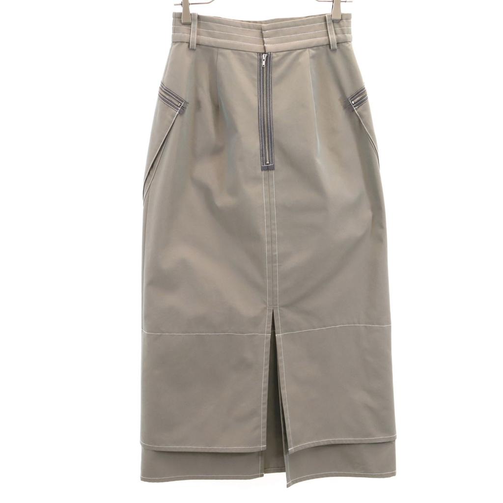 Ray Beams Long length Tight Skirt 1 gray Women Used