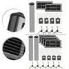 ABS Rubber Main Brush Vacuum Brush Kit Microfibre Mop Cloths ABS Rubber