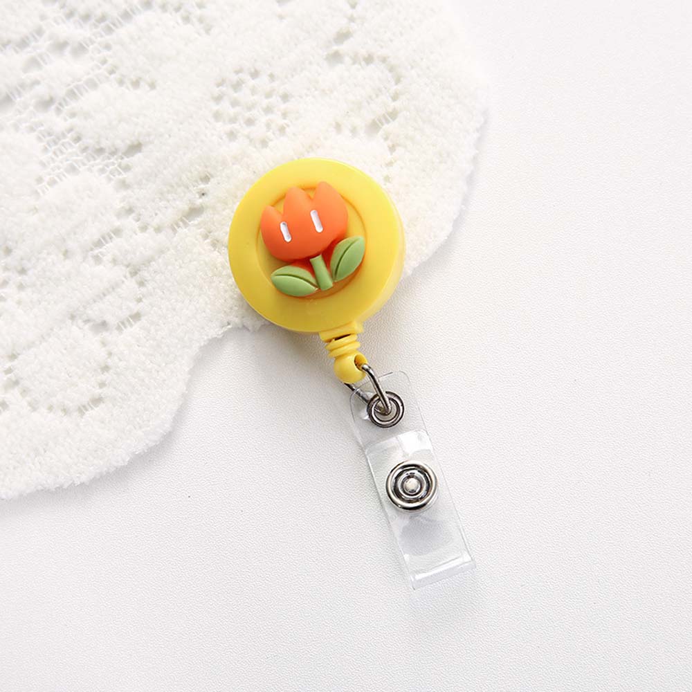 Buckle ID Name Holder Retractable Badge Reel ID Badge Holder Clip Credit Card Holder Clip