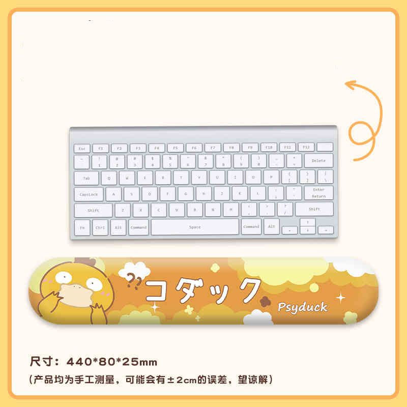 Gengar Jigglypuff Pikachu Cute Cartoon Wrist Rest Mouse Pad - Silicone Wrist Support Keyboard Pad For Women Office Use Gift