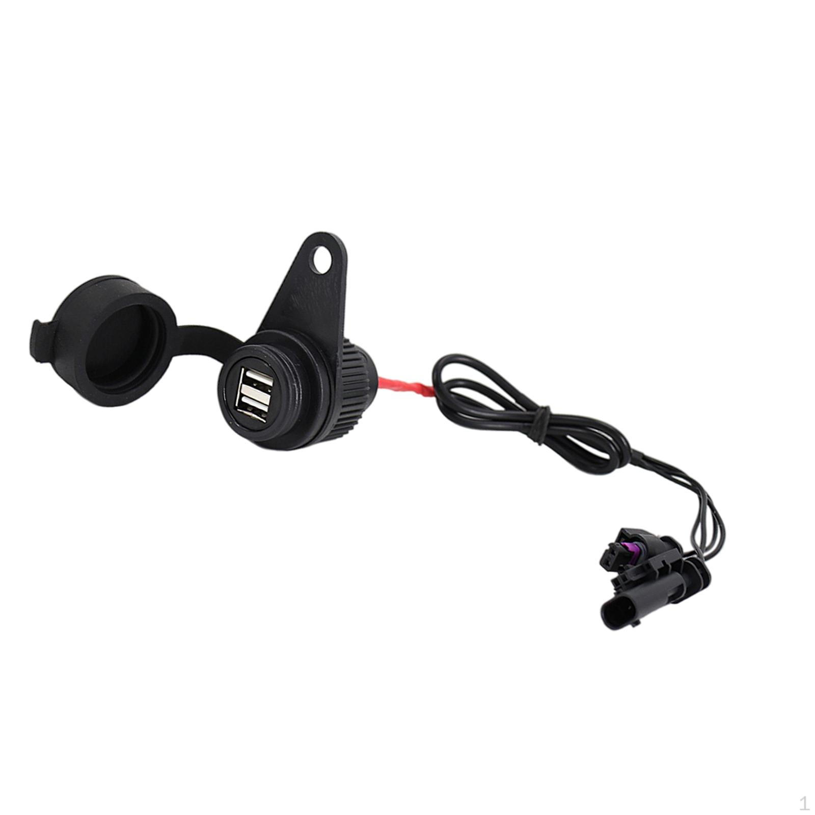 

Motorcycle Dual USB Port Accessories Waterproof Fast Charging Double Interface Adapter R1250RT with USB Ports