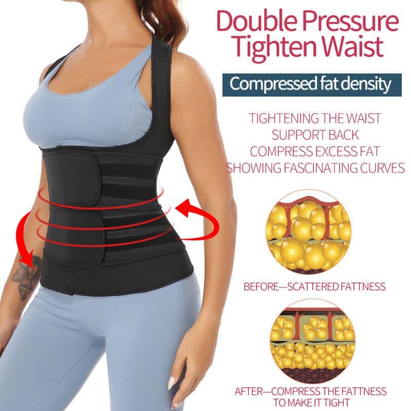 Camiseta de Compressão Modeladora de Cintura de 1 Peça - Suporte Invisível Corretor de Postura com Controle Abdominal Respirável, Corpo Feminino