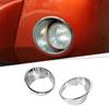 Chrome Front Fog Light Cover Lamp Trim Bezel For Dodge Nitro 2007-2012 Exterior