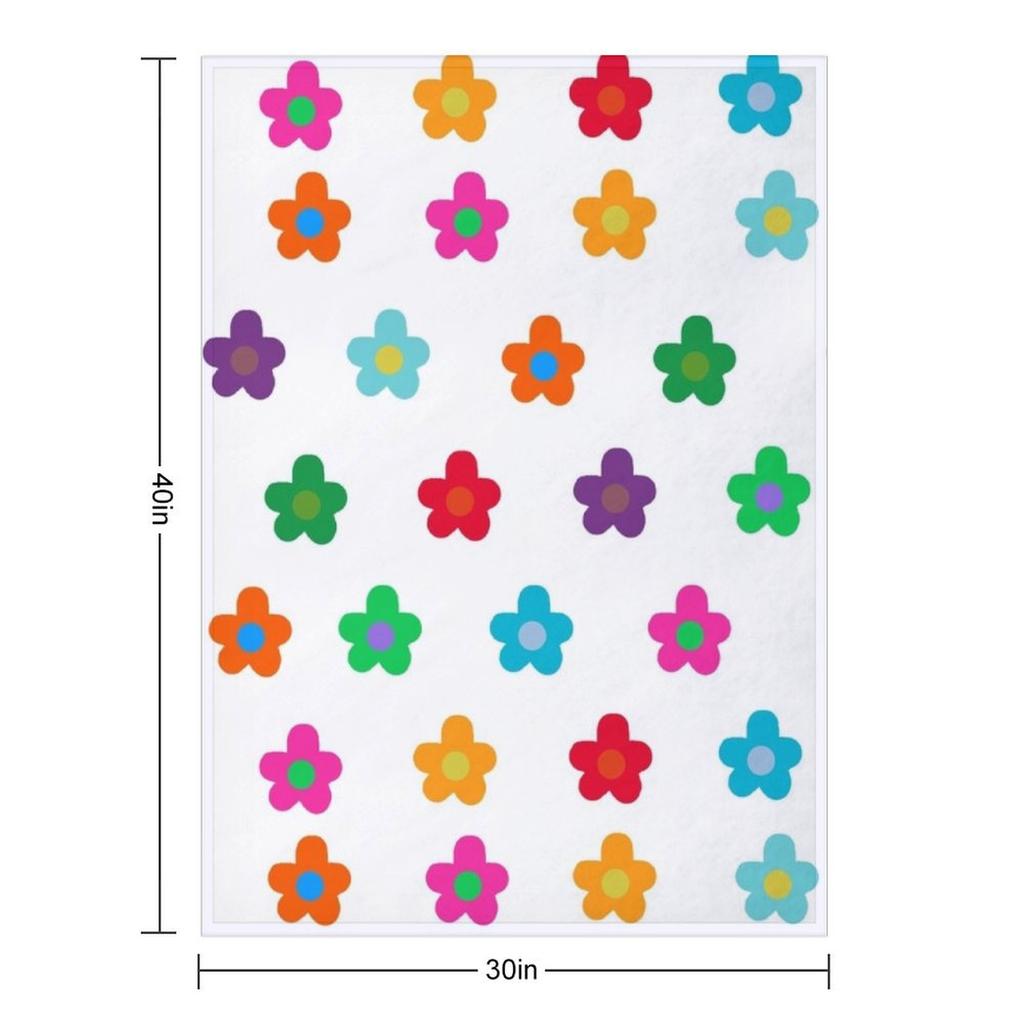 Bunte Blumenpackung Überwurfdecke Weiche Karodecke Weihnachtsgeschenke Thermounterwäsche für Reisen Niedliche Decken