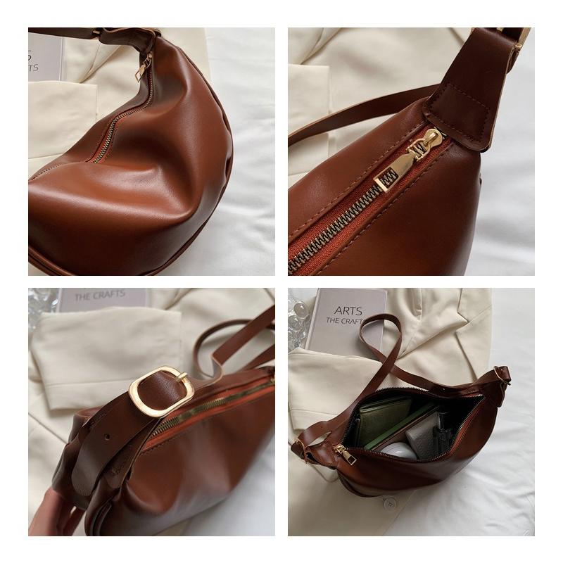 New Crossbody Bag for Women Trendy Dumpling Bag Lightweight Small Crossbody Bag Underarm Bag Casual Single Crossbody Bag